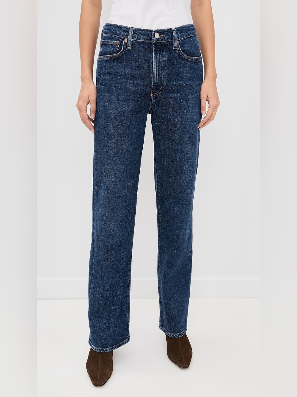 AGOLDE Harper Jeans Mid Rise Relaxed Straight Jeans